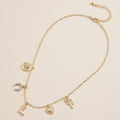 Western Charm Necklace | Horseshoe, Boot, Heart & Cactus Accents