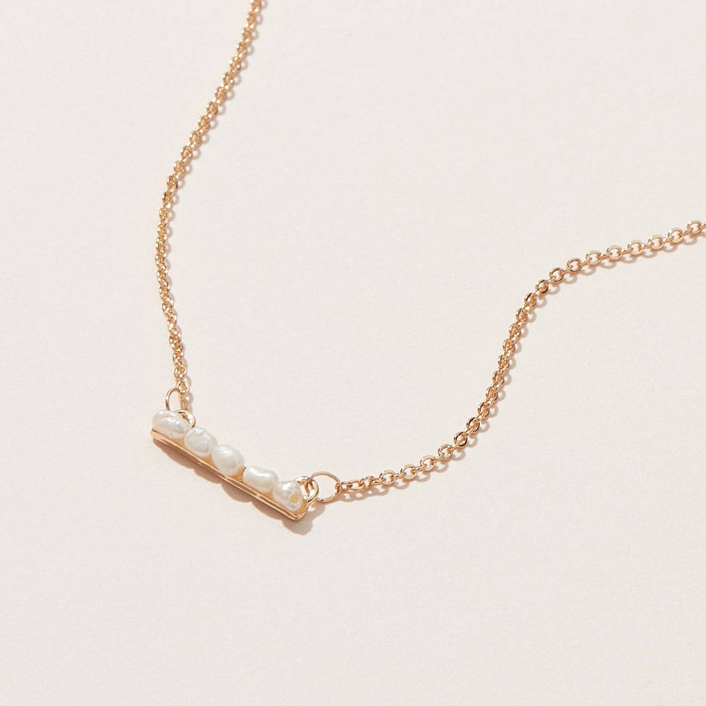 Gold Chain Necklace | Freshwater Pearls