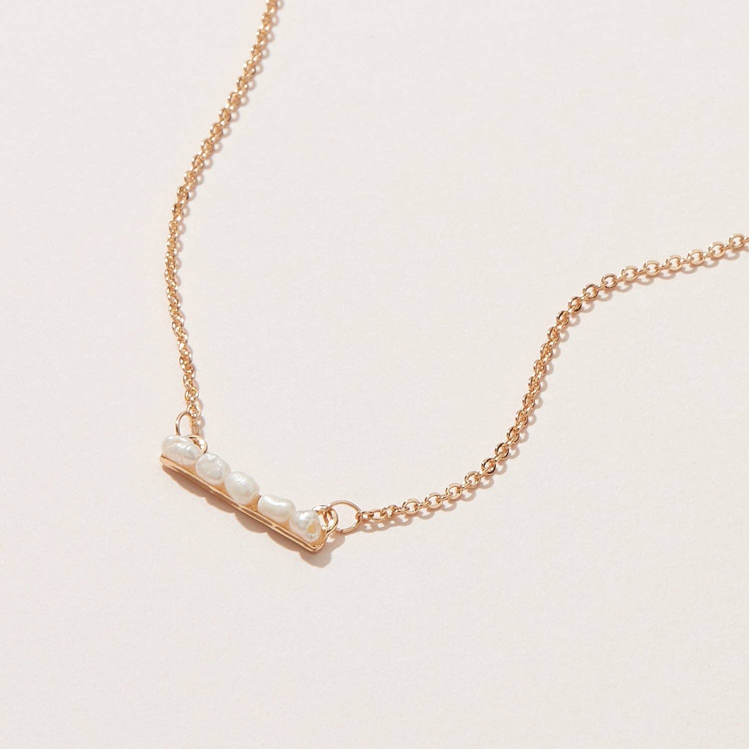 Gold Chain Necklace | Freshwater Pearls