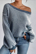 Blue Striped Sweater