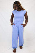 lounge set with criss cross top