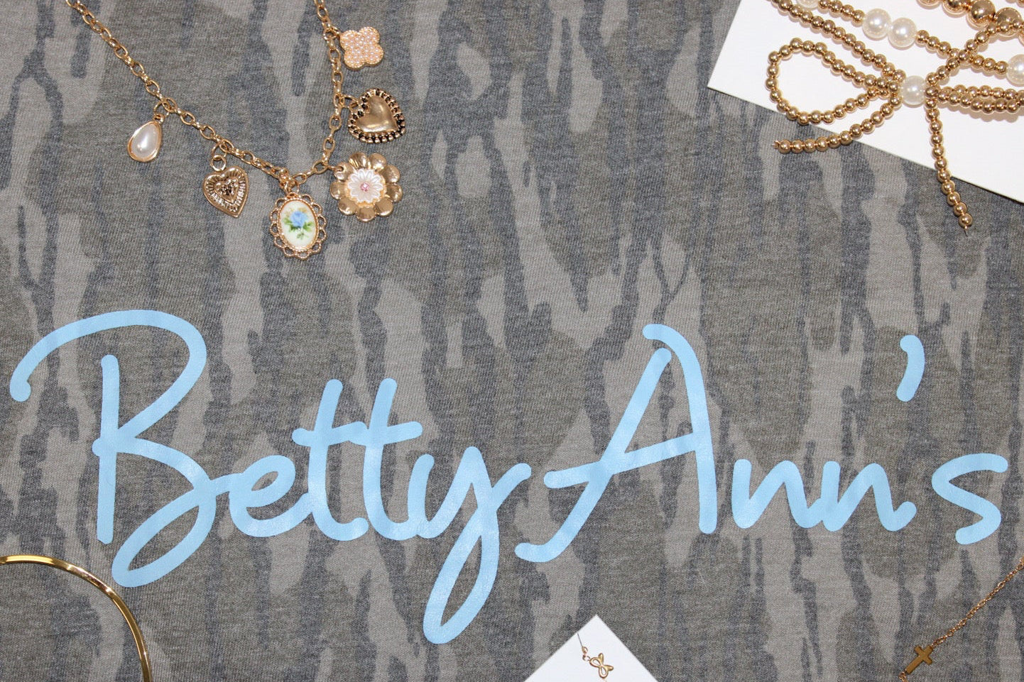 blue charm necklace