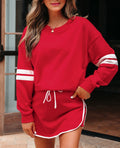 Red gameday skirt set