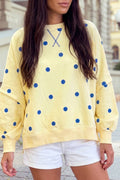 oversized polka dot expressed seam