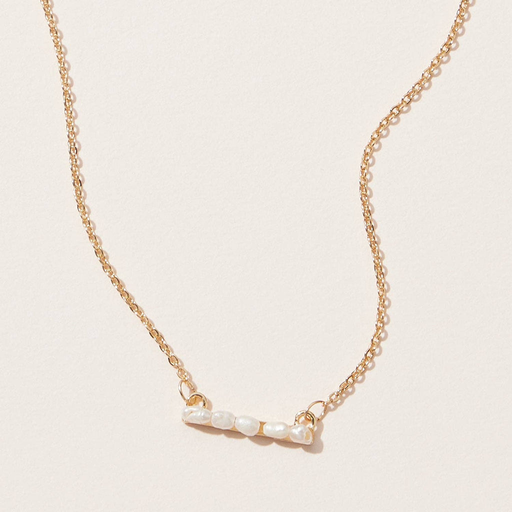 Gold Chain Necklace | Freshwater Pearls