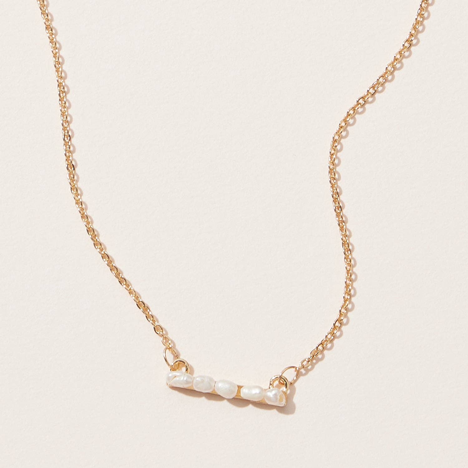 Gold Chain Necklace | Freshwater Pearls