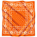 32" Bright Orange & White Gameday Bandana Scarf