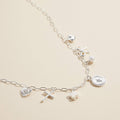 Charm Necklace | Heart, Cross, Compass, Pearl & Bow Pendants