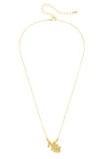 Mississippi State Bulldogs 24K Stamped Logo Necklace