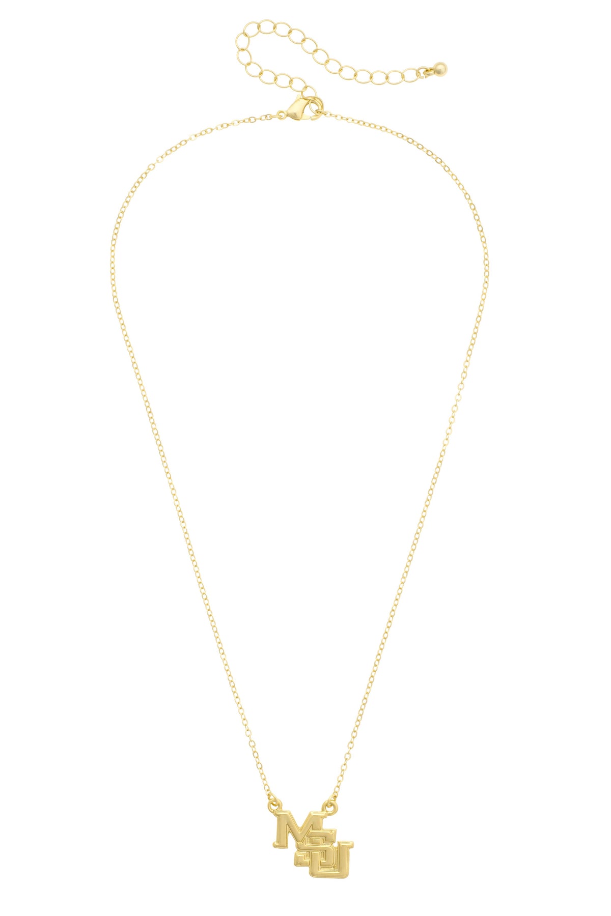 Mississippi State Bulldogs 24K Stamped Logo Necklace